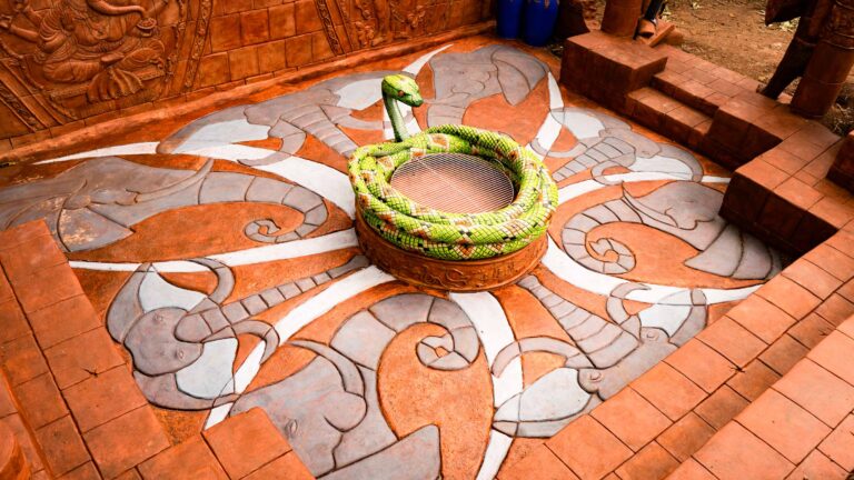 Spectacular floor of our jungle book temple